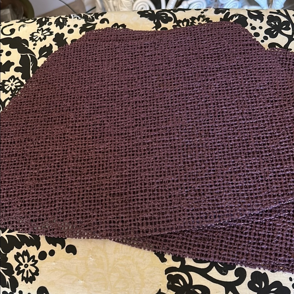 Plum A-Line Kitchen woven placemats set of 6 - Picture 2 of 2
